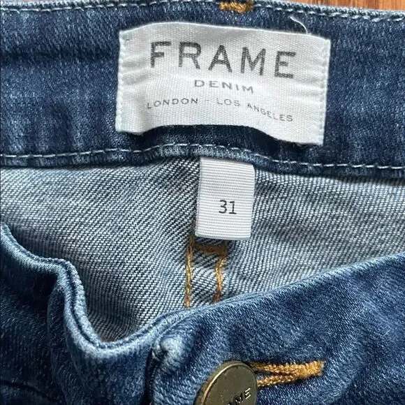 Frame Denim Le Crop Mini Boot Medium Wash Women’s Sz 31 - Picture 3 of 11